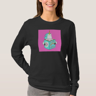 Unicorn Reading Magic Tricks Buch Niedlicher Spaß T-Shirt