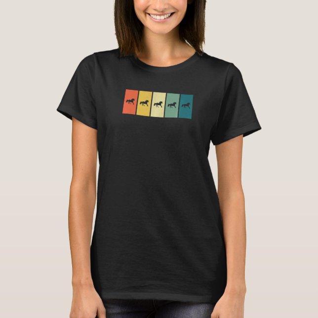 Unicorn Retro Sunset Unicorn T-Shirt (Vorderseite)