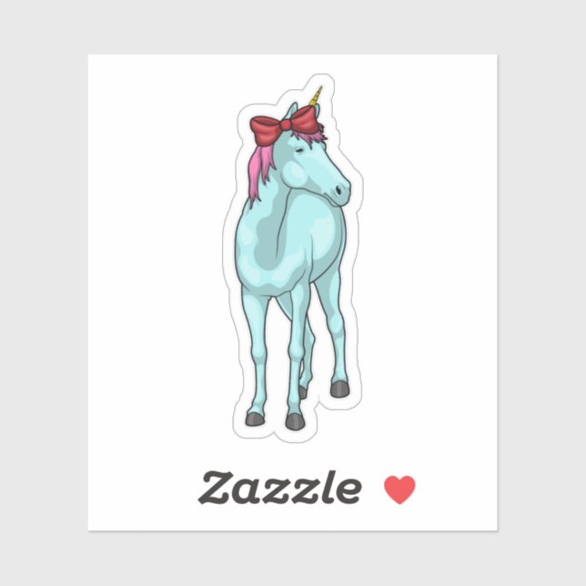 Unicorn Ribbon Aufkleber (Blatt)