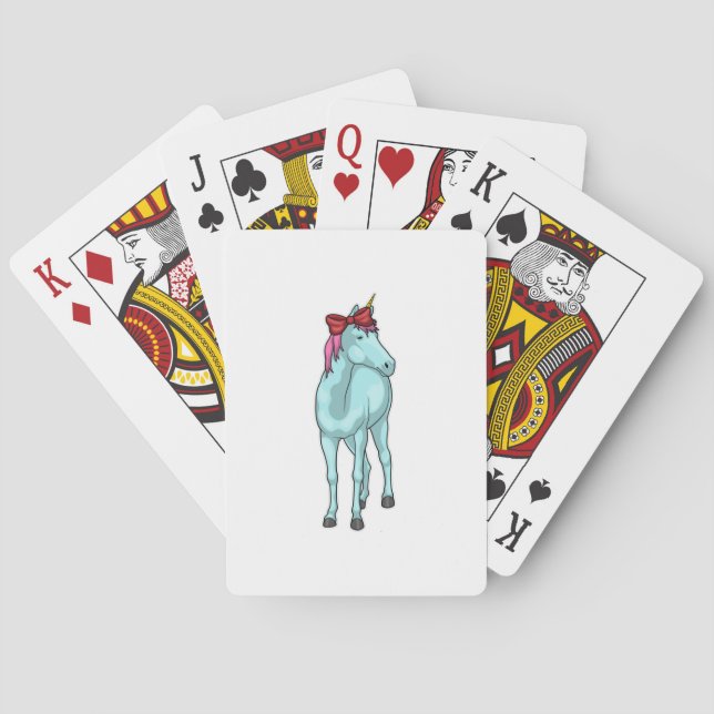 Unicorn Ribbon Spielkarten (Rückseite)