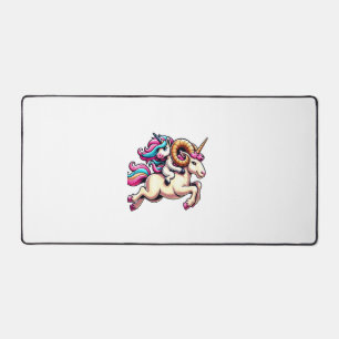 Unicorn Riding Ram Boys Girls Men Women Kinder Rai Schreibtischunterlage