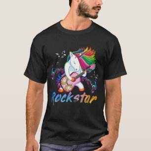 Unicorn Rock Star Gitarre Rockin Sängerin T-Shirt