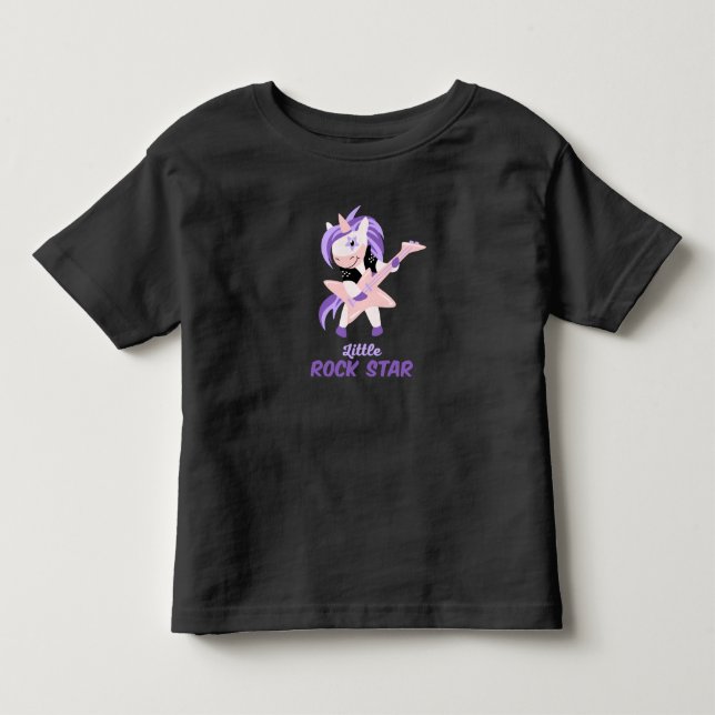 Unicorn Rock Star Kids T - Shirt (Vorderseite)