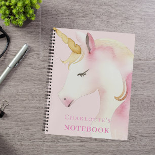 Unicorn-Rosa-Mädchen Notizbuch