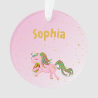 Unicorn Rose Gold Spots Girly mignonne