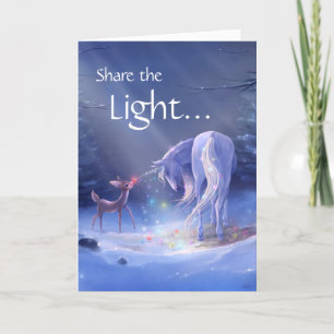 Unicorn Rudolph Merry Weihnachten