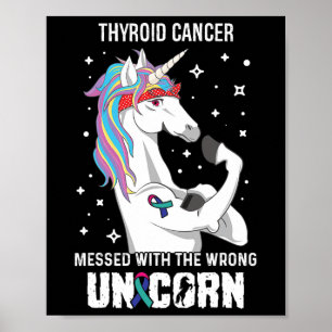 Unicorn- Schilddrüsenkrebs-Sensibilisierungskampag Poster