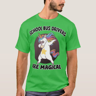 Unicorn School Bus Driver Redewendungen Schulbusfa T-Shirt