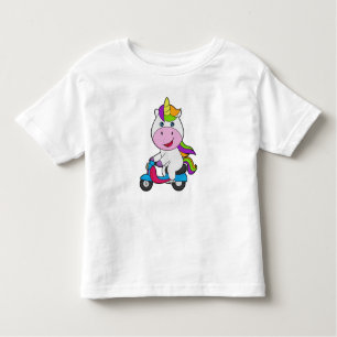Unicorn Scooter Kleinkind T-shirt