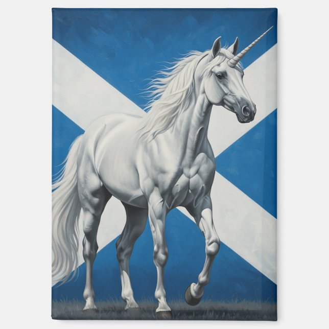 Unicorn Scotland Flag Magnet (Vorderseite)