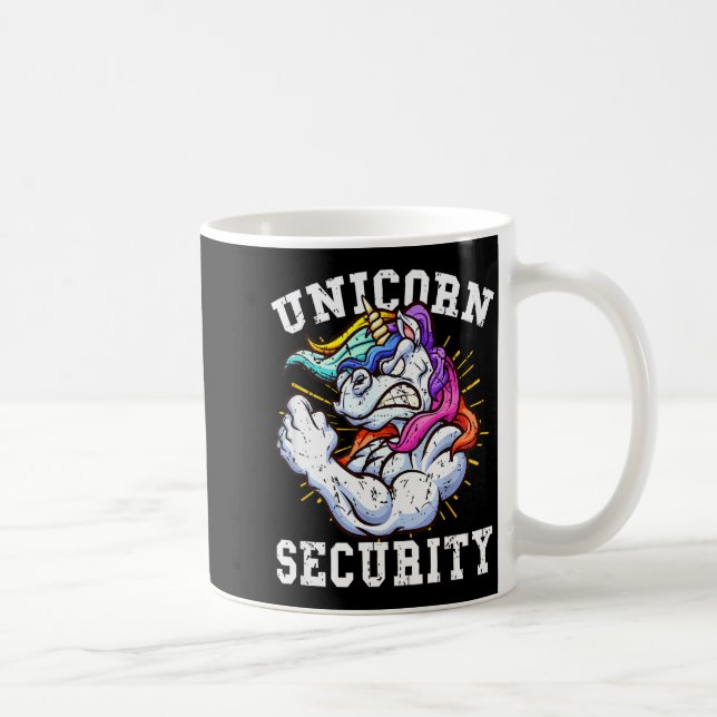 Unicorn Security - Manly Muscular Unicorn Lovers  Kaffeetasse (Rechts)