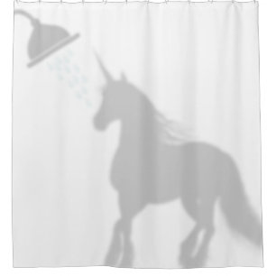 Unicorn Shadow Silhouette Shadow Buddies in Dusche Duschvorhang