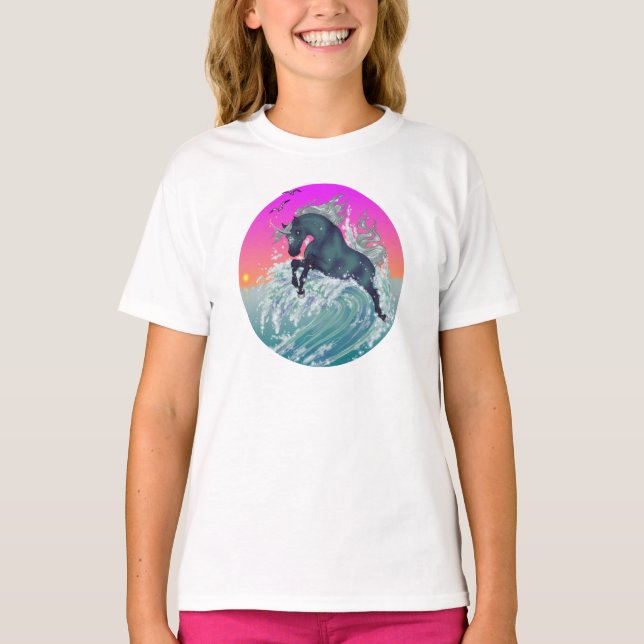 Unicorn-Shirt "Medium" des Mädchens die Jugendim T-Shirt (Vorderseite)