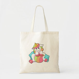 Unicorn Shy mit Kissen Tragetasche