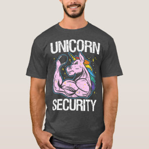 Unicorn Sicherheit Funny Costume Polizei Männer Fr T-Shirt