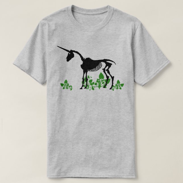 Unicorn Skeleton T - Shirt (Design vorne)