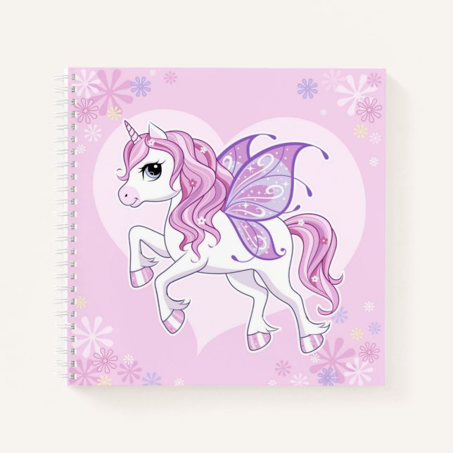 Unicorn Sketchbook Notebook Notizbuch (Vorderseite)