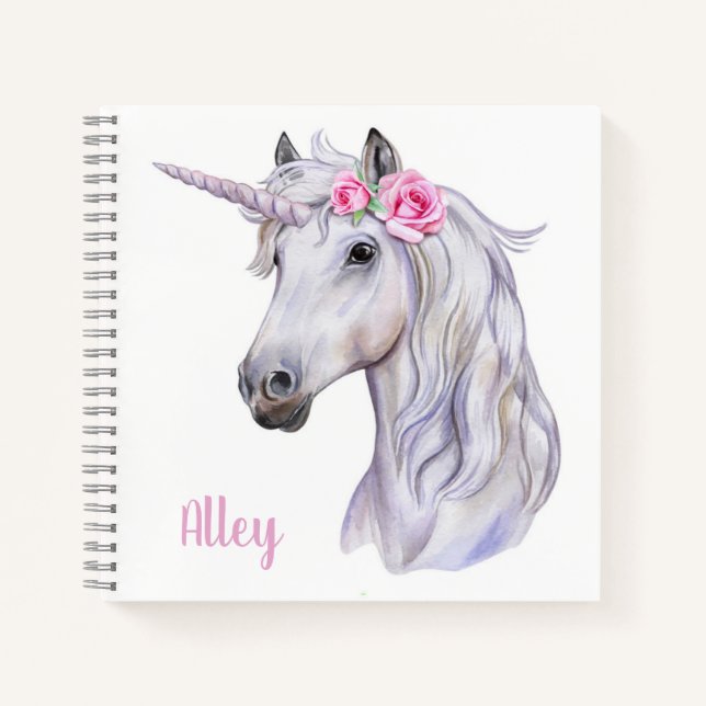 Unicorn Sketchbook Notebook Notizbuch (Vorderseite)