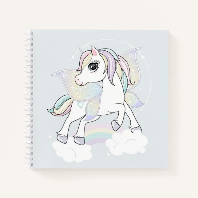 Unicorn Sketchbook Notebook Notizbuch (Vorderseite)