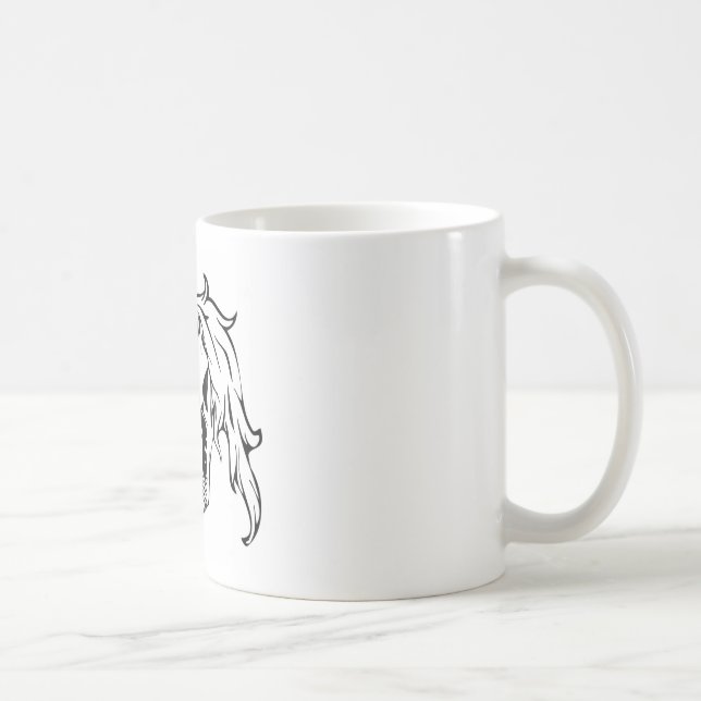 Unicorn Skull Kaffeetasse (Rechts)