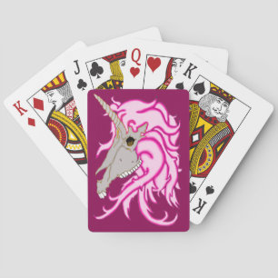 Unicorn Skull Spielkarten