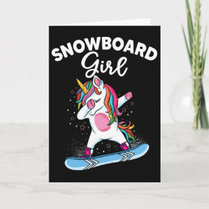 Unicorn Snowboarden Skifahren Klettern Karte