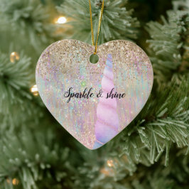 Unicorn Sparkle Keramik Ornament