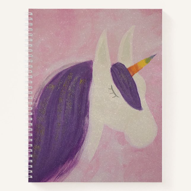 Unicorn Spiral Notebook Notizbuch (Vorderseite)