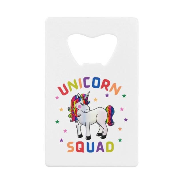 Unicorn Squad Geldbeutel Flaschenöffner (Vorderseite)