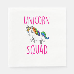 Unicorn Squad Niedlich Funny Unicorn Party Shirt T Serviette