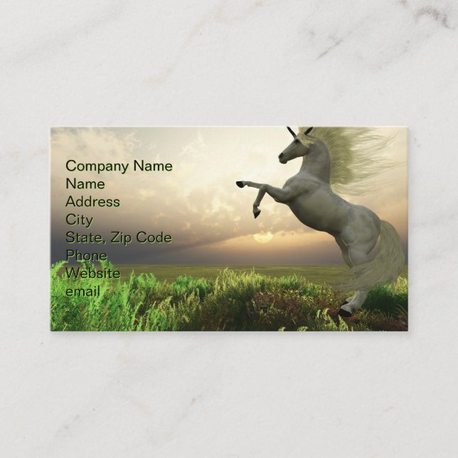Unicorn Stag Visitenkarte (Vorderseite)