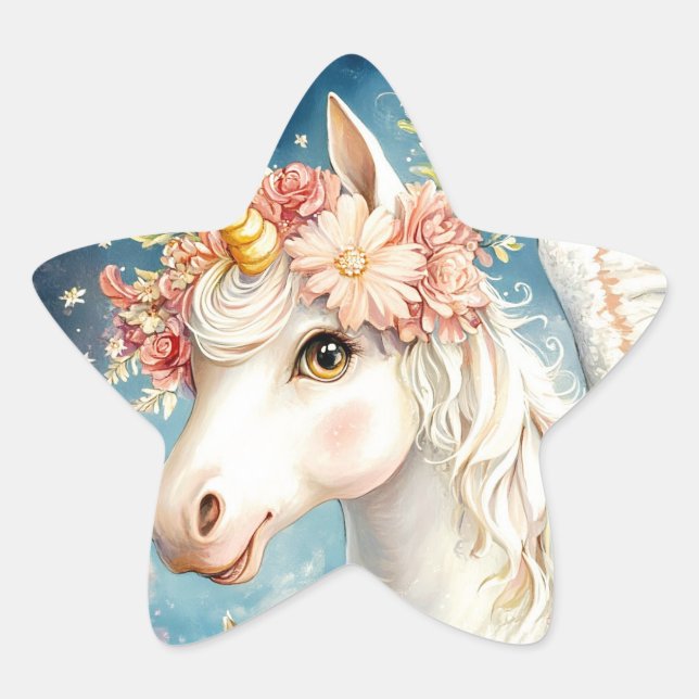 UNICORN  Stern-Aufkleber (Vorderseite)