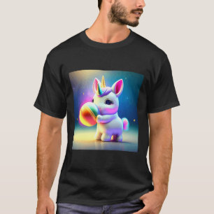 Unicorn T Shirt Girls Kinder Regenbogen