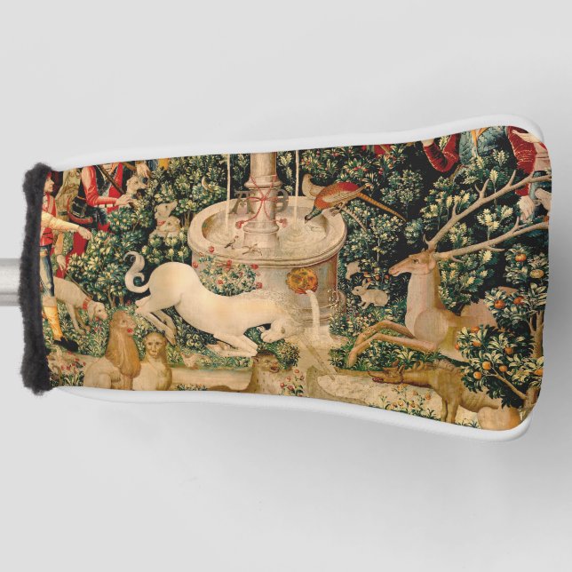 Unicorn Tapestries gefunden Legende Mythisch Golf Headcover (Vorderseite)