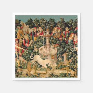 Unicorn Tapestries gefunden Legende Mythisch Serviette