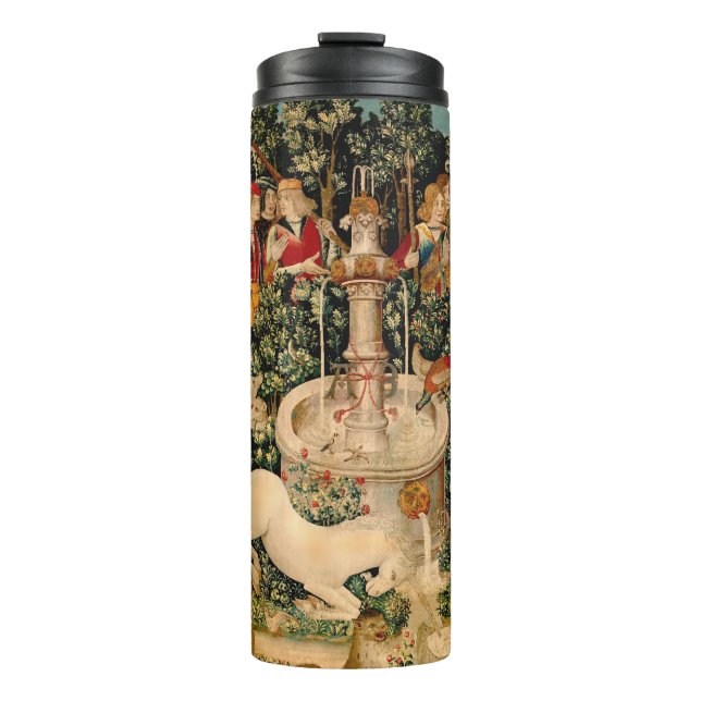 Unicorn Tapestries gefunden Legende Mythisch Thermosbecher (Vorderseite)