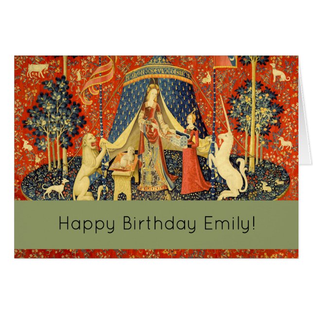 Unicorn Tapestries Lady Legend Mittelalter (Vorderseite (Horizontal))