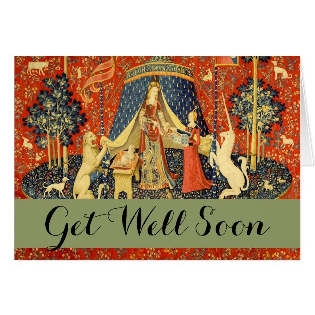 Unicorn Tapestries Lady Legend Mittelalter (Vorderseite (Horizontal))