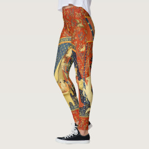 Unicorn Tapestries Lady Legend Mittelalter Leggings