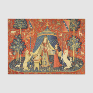 Unicorn Tapestries Lady Legend Mittelalter Seidenpapier