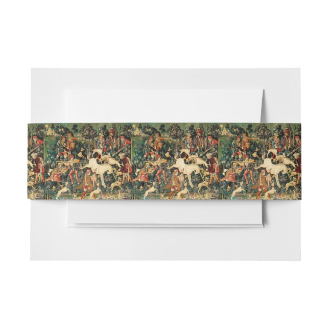 Unicorn Tapestries Mittelalterliche Klassische Ver Einladungsbanderole (Vorderseite Beispiel)