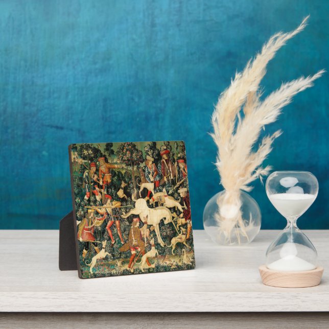 Unicorn Tapestries Mittelalterliche Klassische Ver Fotoplatte (InSitu)