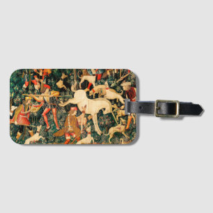 Unicorn Tapestries Mittelalterliche Klassische Ver Gepäckanhänger