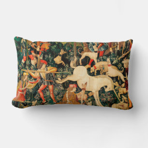 Unicorn Tapestries Mittelalterliche Klassische Ver Lendenkissen