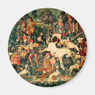 Unicorn Tapestries Mittelalterliche Klassische Ver Magnet