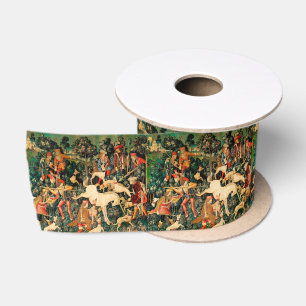 Unicorn Tapestries Mittelalterliche Klassische Ver Satinband