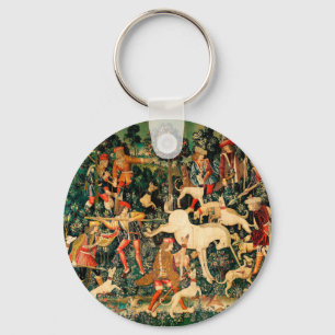 Unicorn Tapestries Mittelalterliche Klassische Ver Schlüsselanhänger