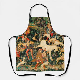 Unicorn Tapestries Mittelalterliche Klassische Ver Schürze