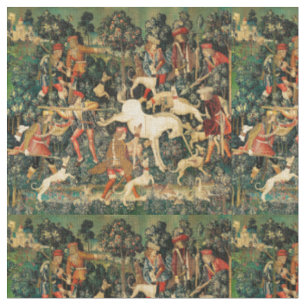 Unicorn Tapestries Mittelalterliche Klassische Ver Stoff