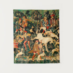 Unicorn Tapestries Mittelalterliche Klassische Ver Wandteppich